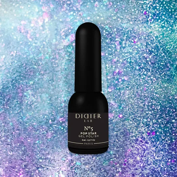 Didier Lab Pop Star No5 gellak blå glitter
