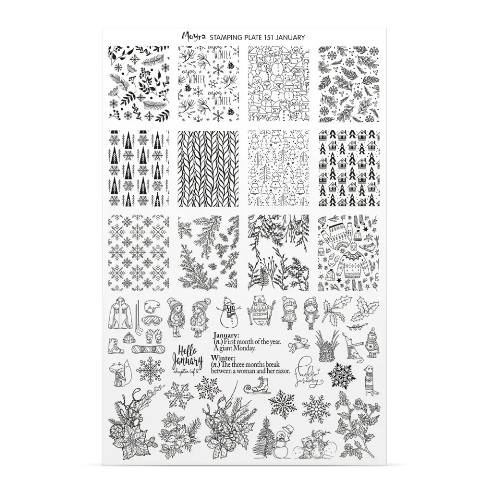 Moyra Try-on No. 151 prøveark til stamping gennemsigtig