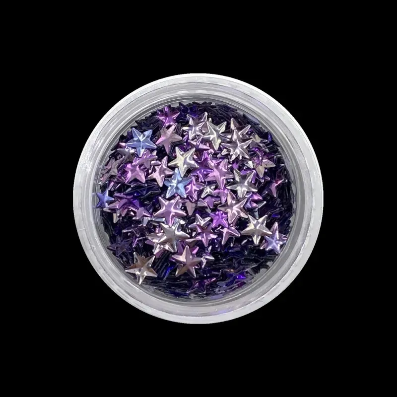 Indigo Nails Beautystones 3D Stars Pink pynt
