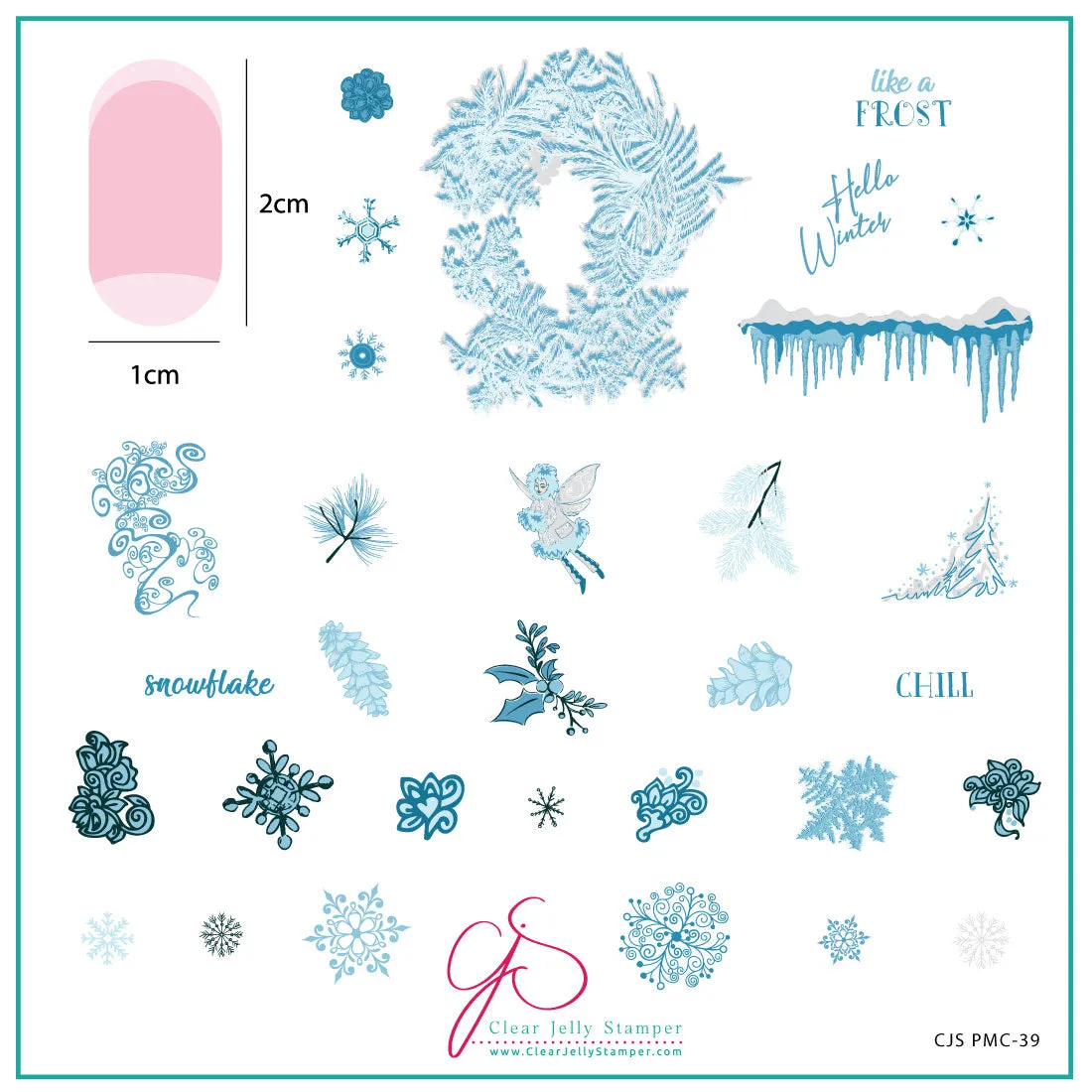 Clear Jelly Stamper Oktober 2021 månedsplade sæt 2 stk