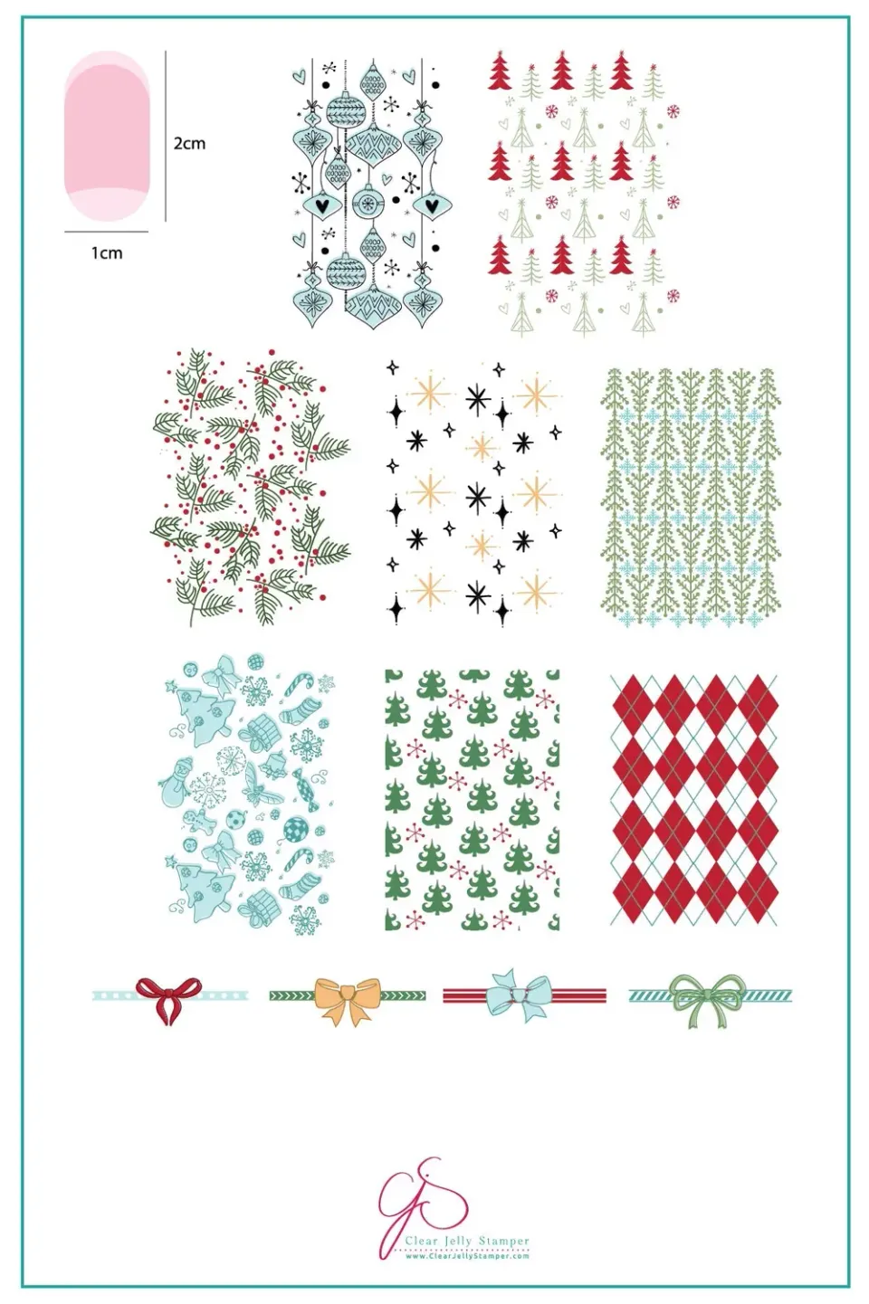 Clear Jelly Stamper Pretty Paper CjSC-25 stamping plade jul