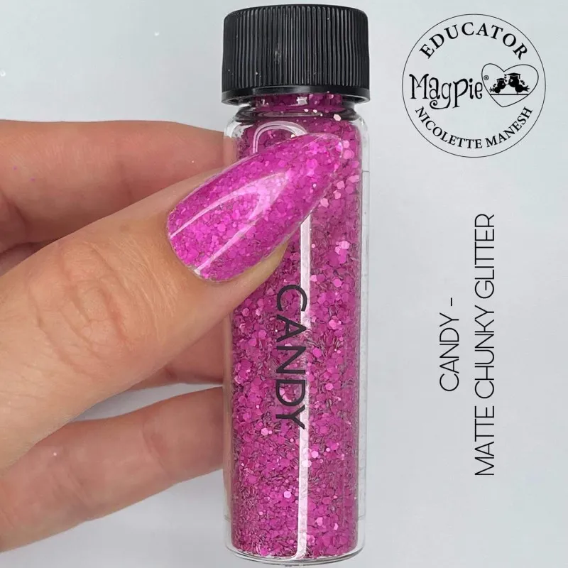 Indigo Nails Candy Glitter negleglitter med slikglans