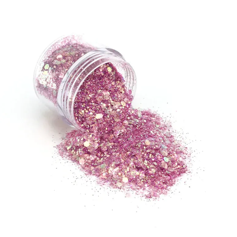 KoKo & Claire Sprinkles 12 negleglitter fuchsia pink