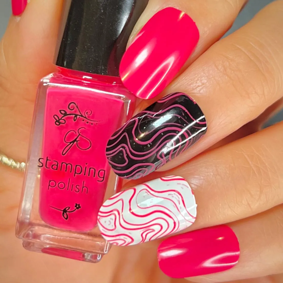 Clear Jelly Stamper 208 stampinglak Fuchsia Sprinkle pink 5 ml