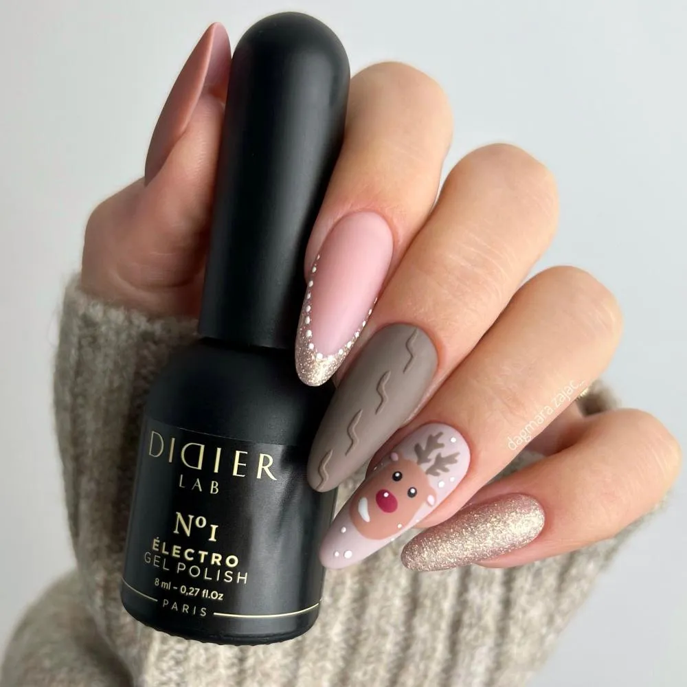 Didier Lab Electro No1 gellak glimmer nude
