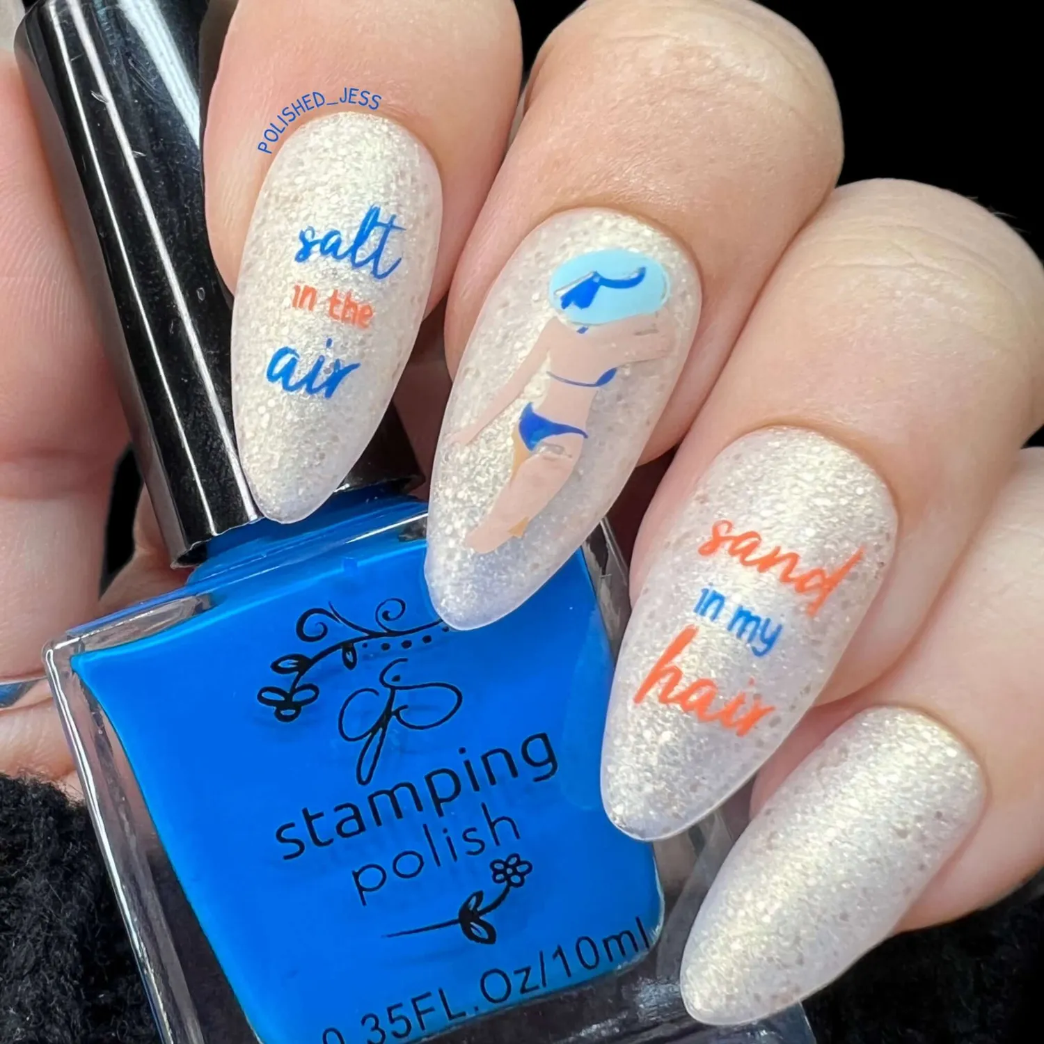 Clear Jelly Stamper CjS-302 stampingplade Sand in My Hair strand