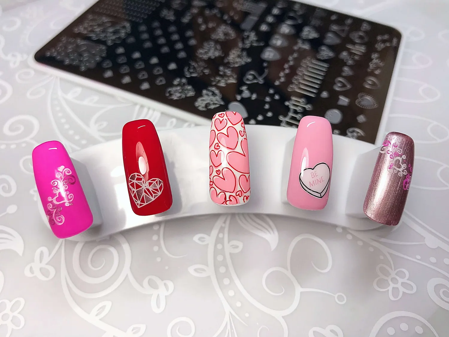Clear Jelly Stamper Show the Love CJS V-05 negleplade hjerter