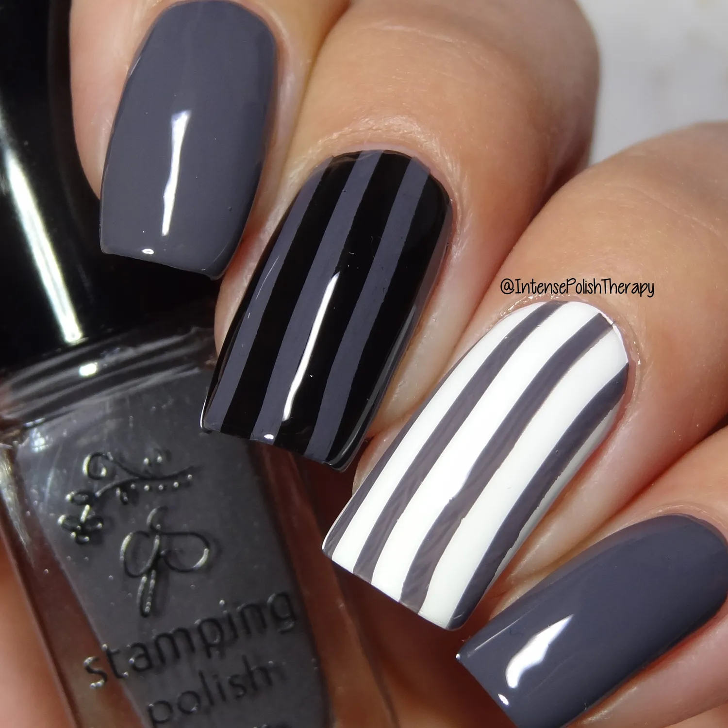 Clear Jelly Stamper 42 Slate Grey stamping lak grå 5 ml mørkegrå