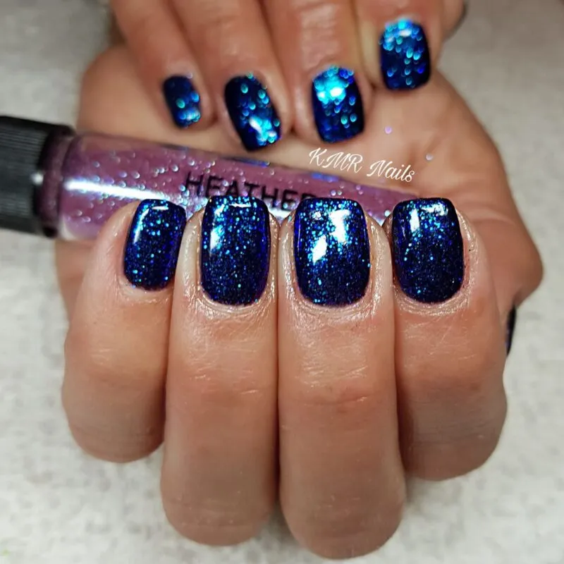 Indigo Nails Beautystones Heather negleglitter lynglilla glimmer