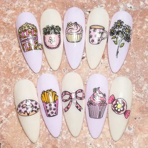 Bohemia Groovy Daisy BS-05 stamping plade 12x6 cm retro