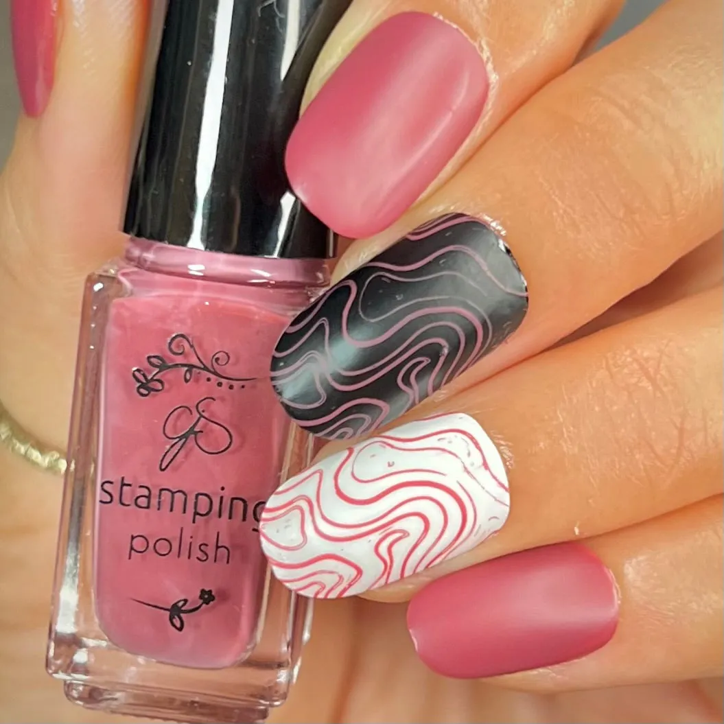 Clear Jelly Stamper #160 Raspberry Ripple stamping lak 5 ml mørk pink