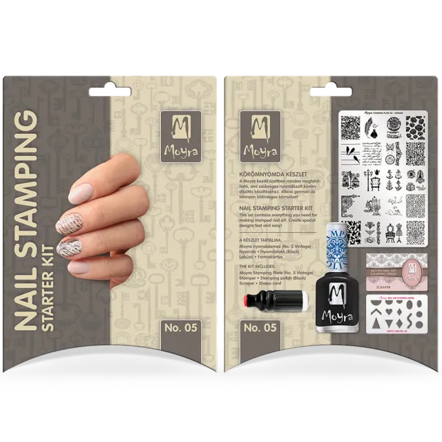 Moyra Stamping No.05 startsæt vintage neglekunst