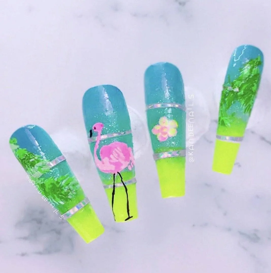 Clear Jelly Stamper Fabulous Flamingo CjS-57 stamping plade