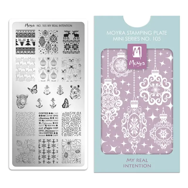 Moyra Mini 105 My Real Intention stampingplade