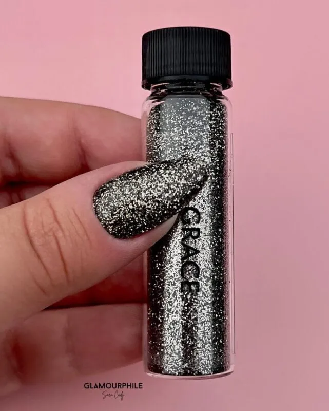 Indigo Nails Beautystones Grace glitter til negle champagne