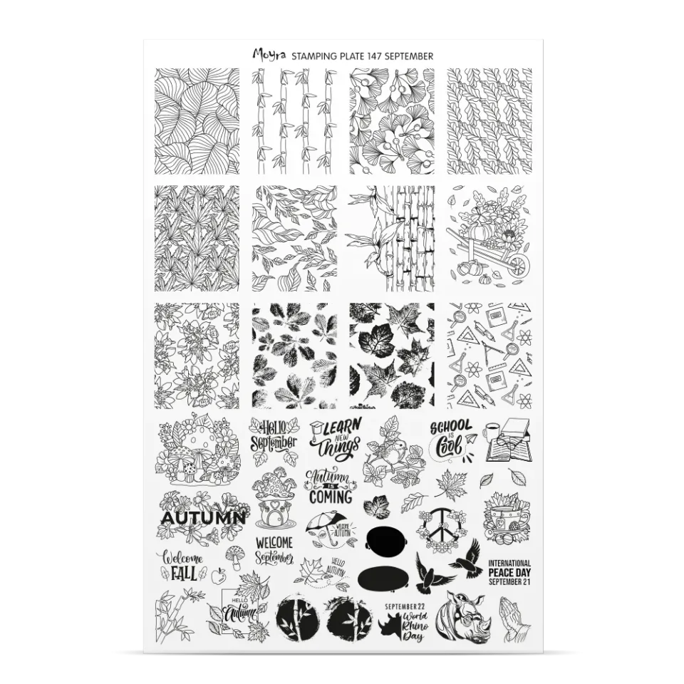 Moyra Try-on plate sheet No. 147 stamping