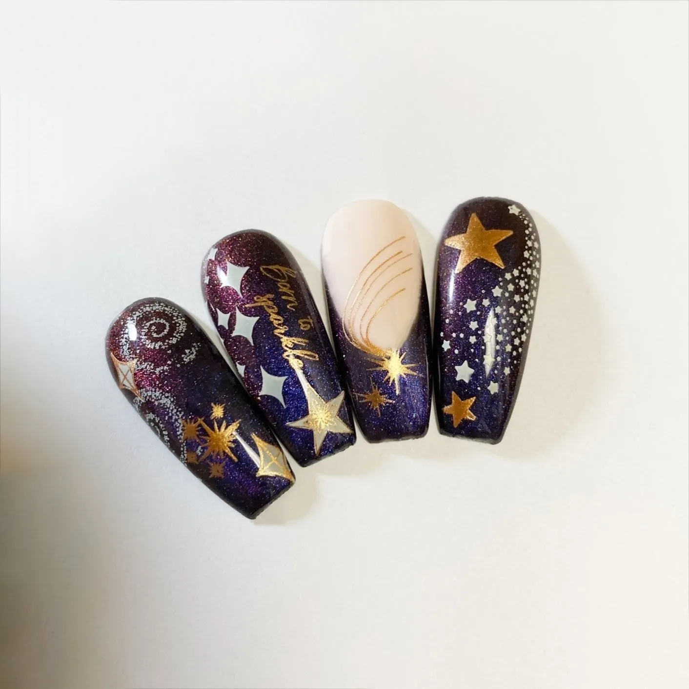 Clear Jelly Stamper CJS-274 Born to Sparkle stamping plade stjerner