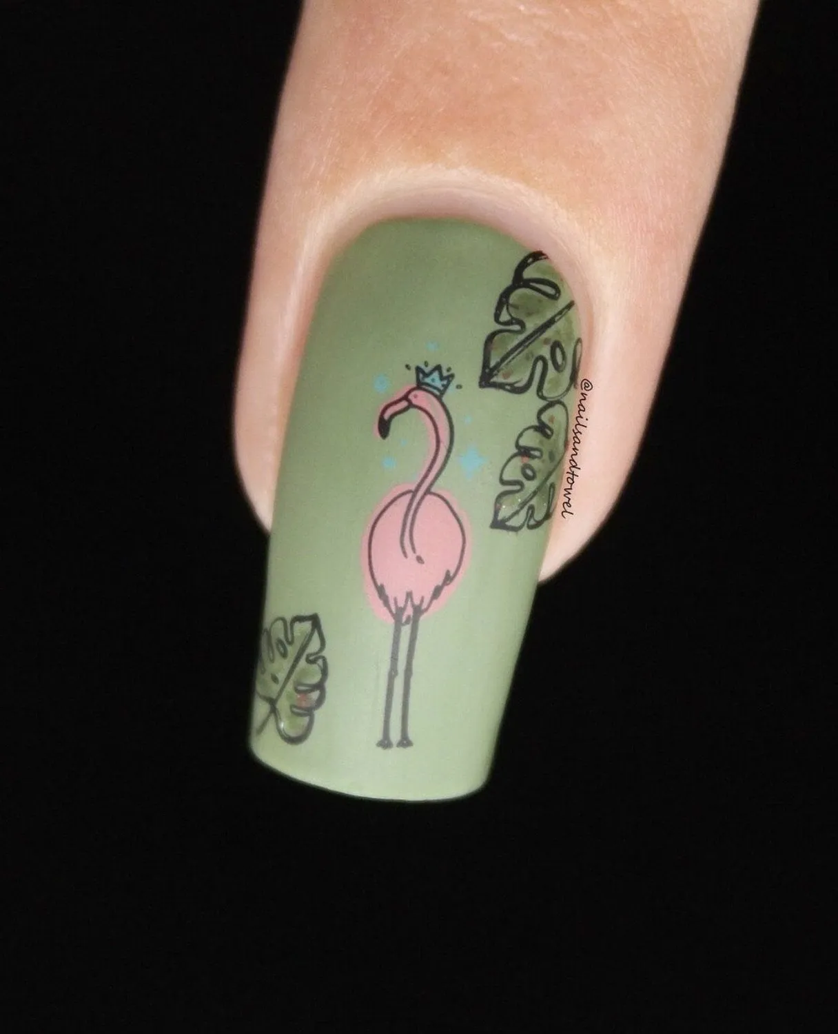 Clear Jelly Stamper CjS-93 Lil Flamingo stampingplade