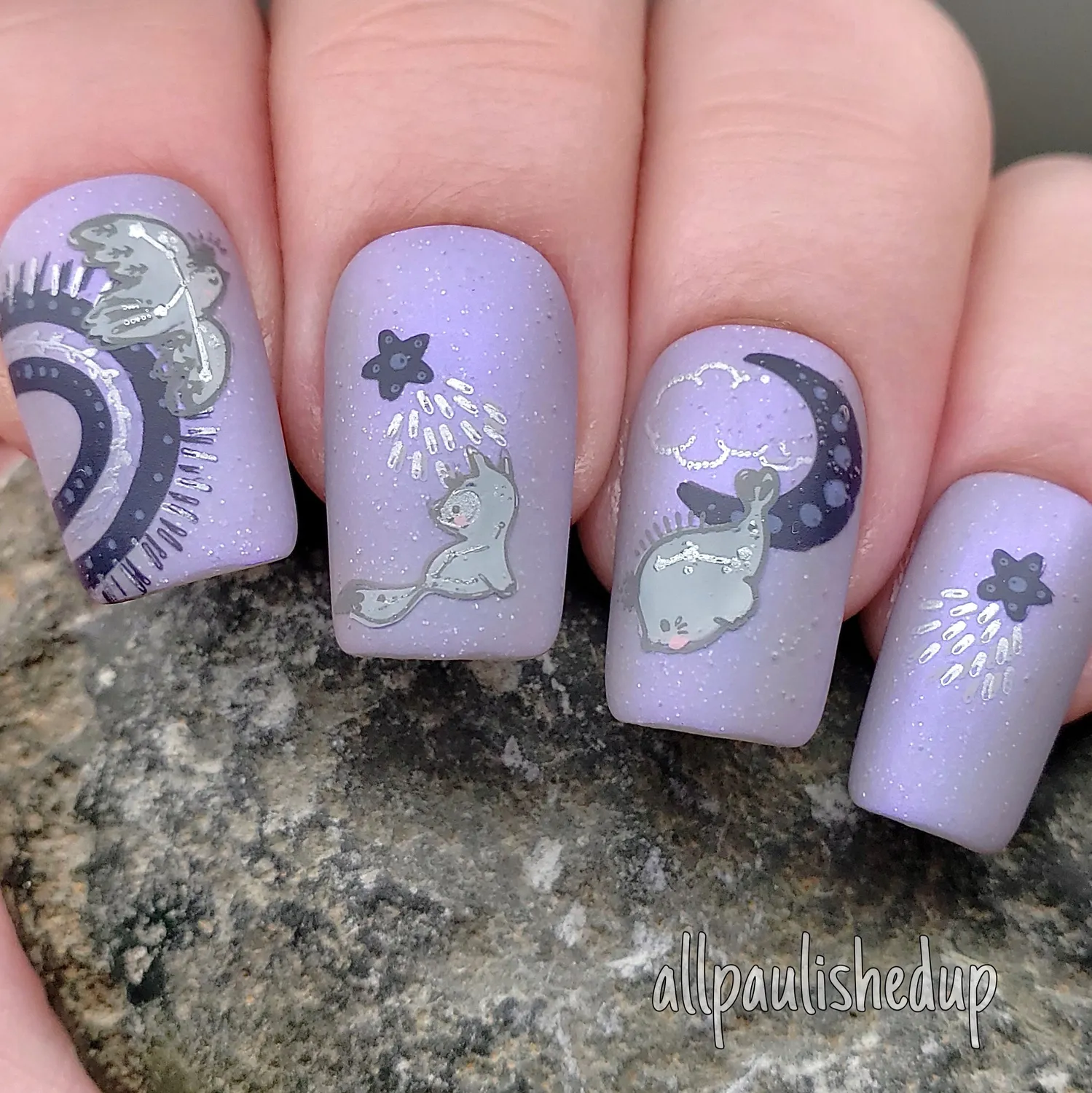 Clear Jelly Stamper Celestial Zoo CjS-225 stampingplade med dyr