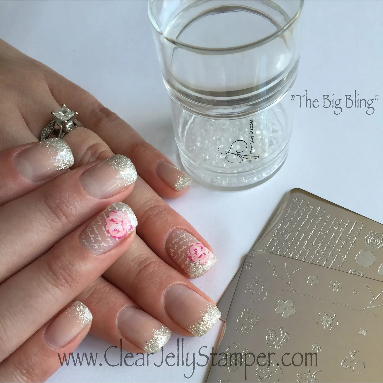 Clear Jelly Stamper Big Bling XL stempel klar gennemsigtig