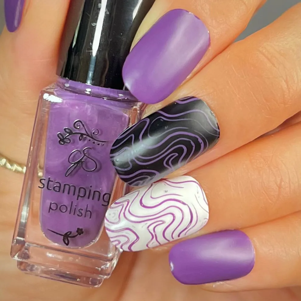 Clear Jelly Stamper 169 Eggplant stamping lak lilla 5 ml