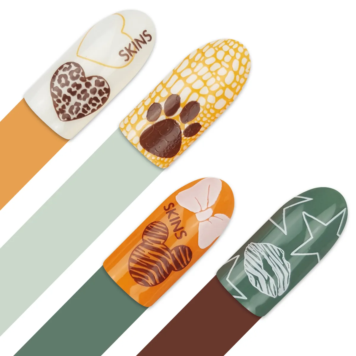 Moyra 131 Skins stamping plade neglekunst stor