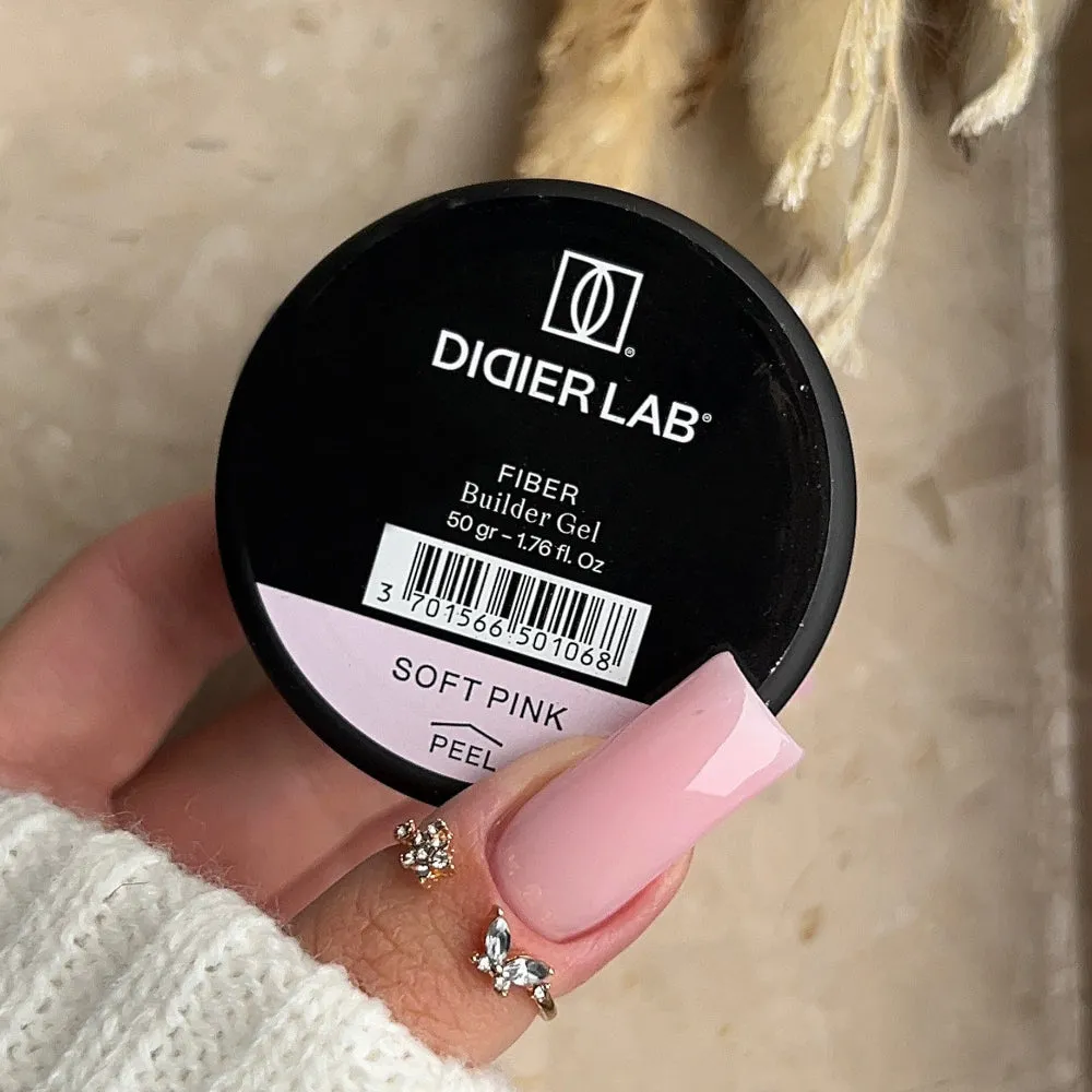 Didier Lab Fiber Builder Gel Soft Pink fiber gel HEMA-fri
