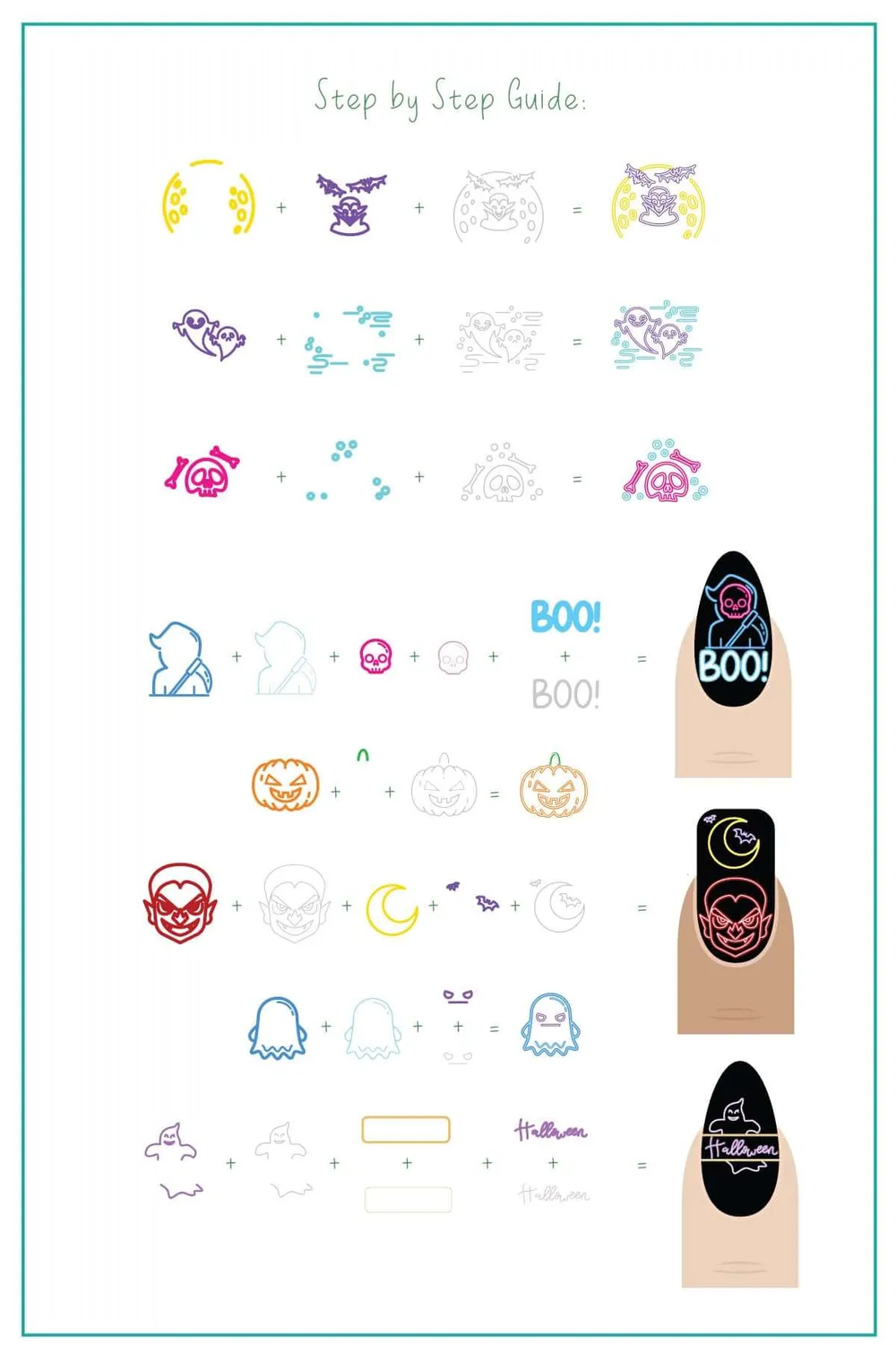 Clear Jelly Stamper CjSH-117 stempelplade Neon Nightmares