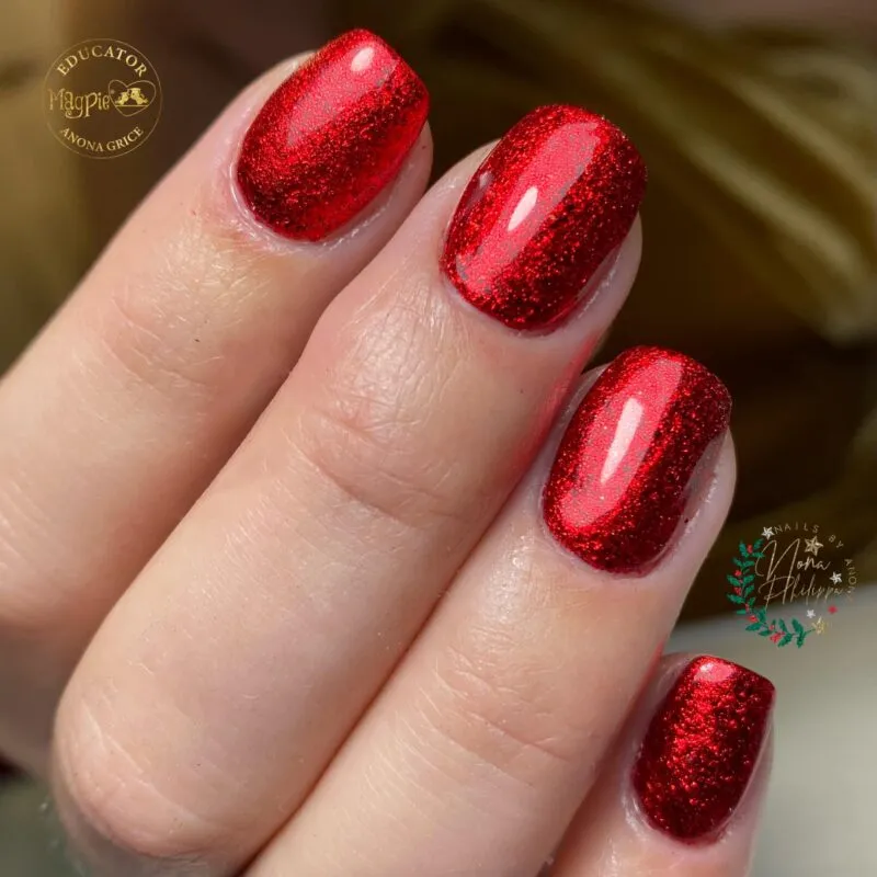 Indigo Nails Beautystones Stevie Flakes flager