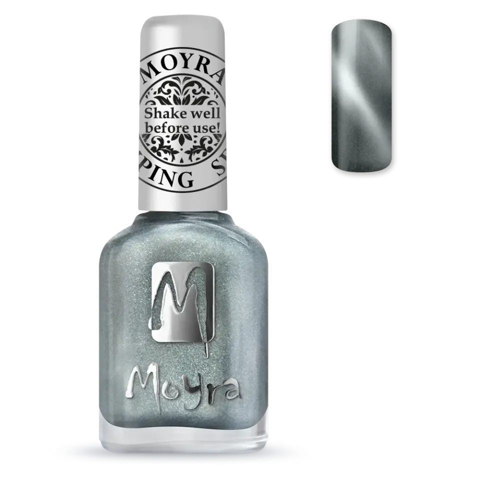 Moyra Stamping SP30 neglelak 12 ml Magnetic Silver cat eye