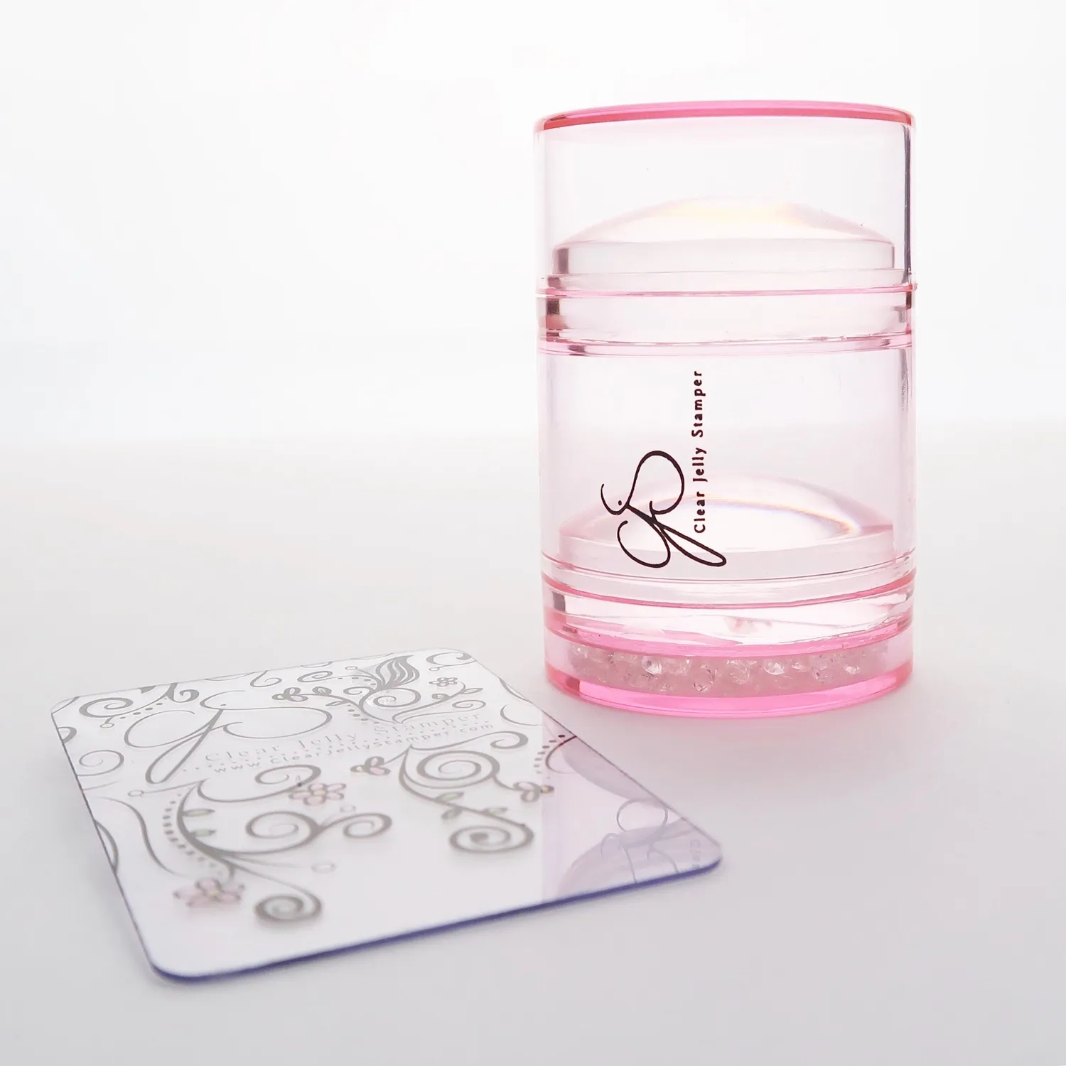 Clear Jelly Stamper Big Bling XL stamper pink gennemsigtig