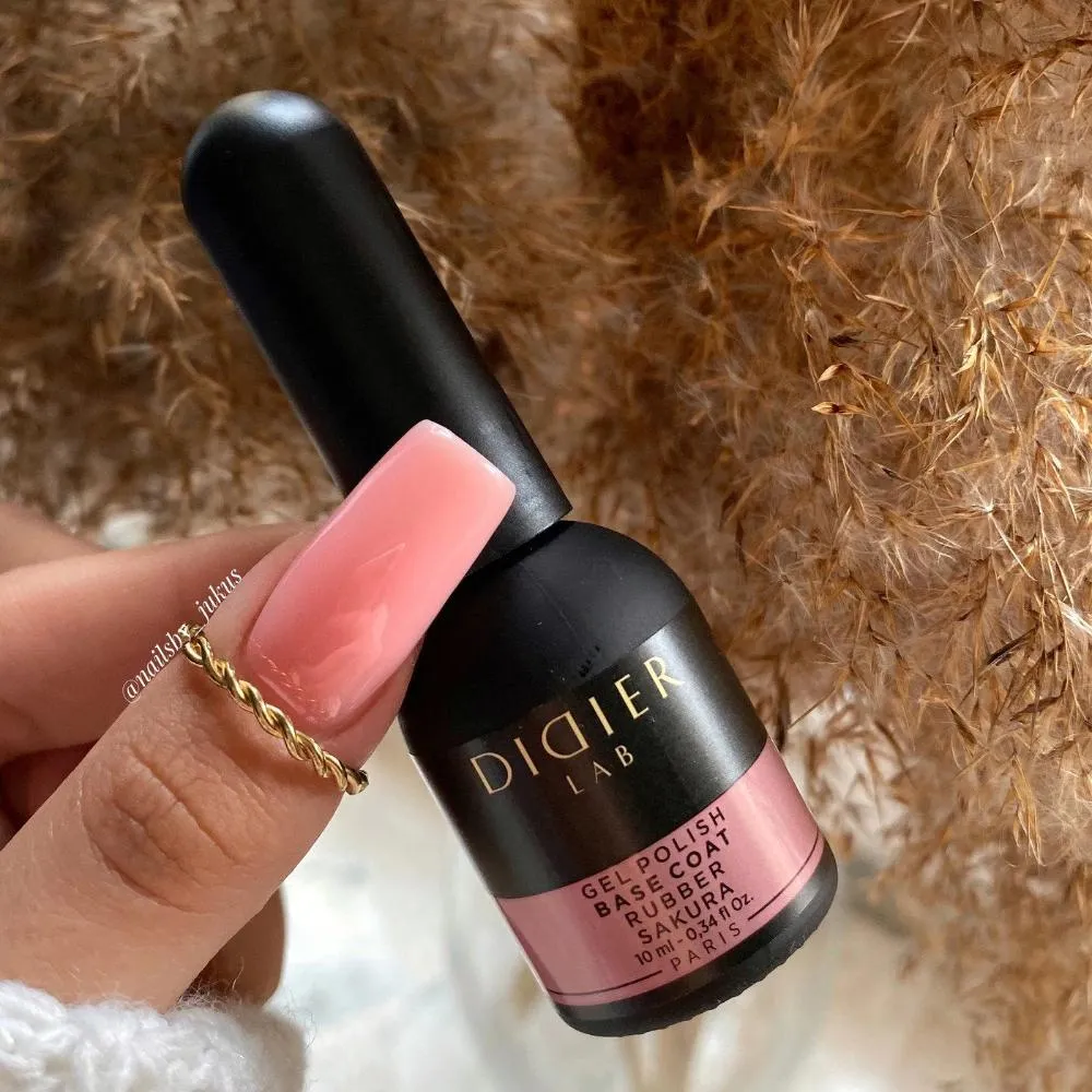 Didier Lab Rubber Base Sakura base coat 2-i-1 rosa