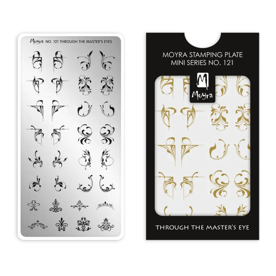 Moyra Mini Stamping Plate 121 Through the Master’s Eye 6x12