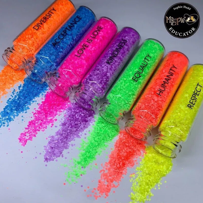 Beautystones Diversity negleglitter mix til negle