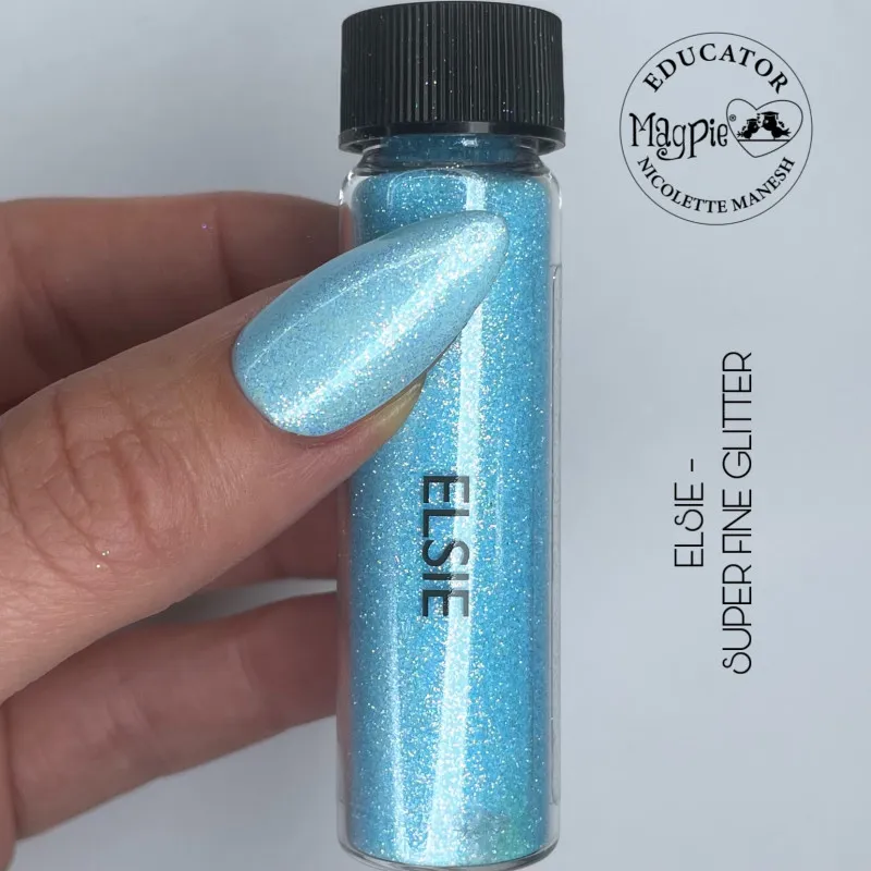 Indigo Nails Elsie Glitter negleglitter rosa