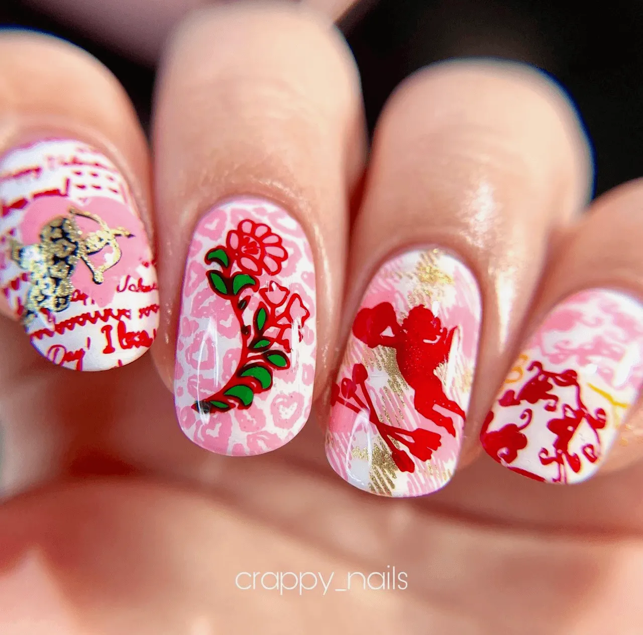 Clear Jelly Stamper Patterned Valentines CjSV-34 stemplingplade hjerter