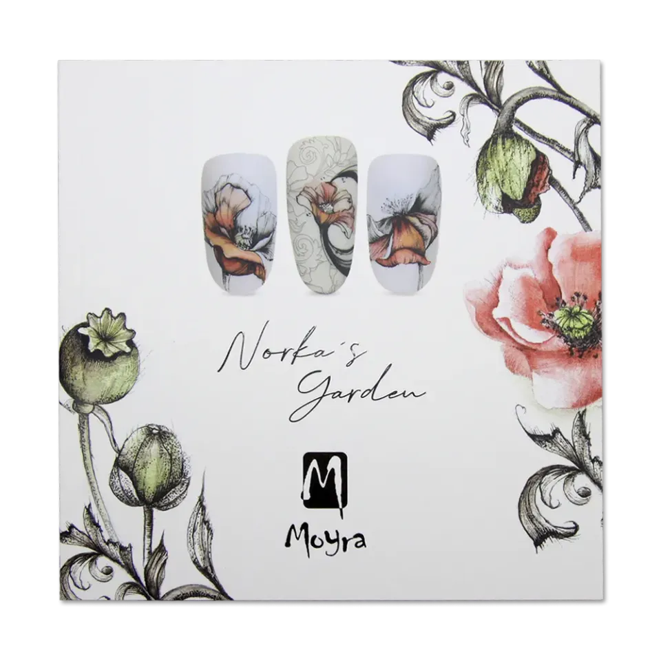 Moyra Norka's Garden neglebog 72 sider stamping