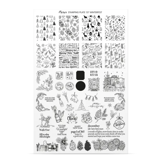 Moyra Try-on Plate Sheet No. 137 stamping ark
