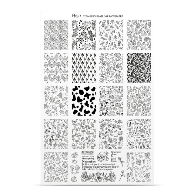 Moyra Try-on plate sheet No.149 stamping ark