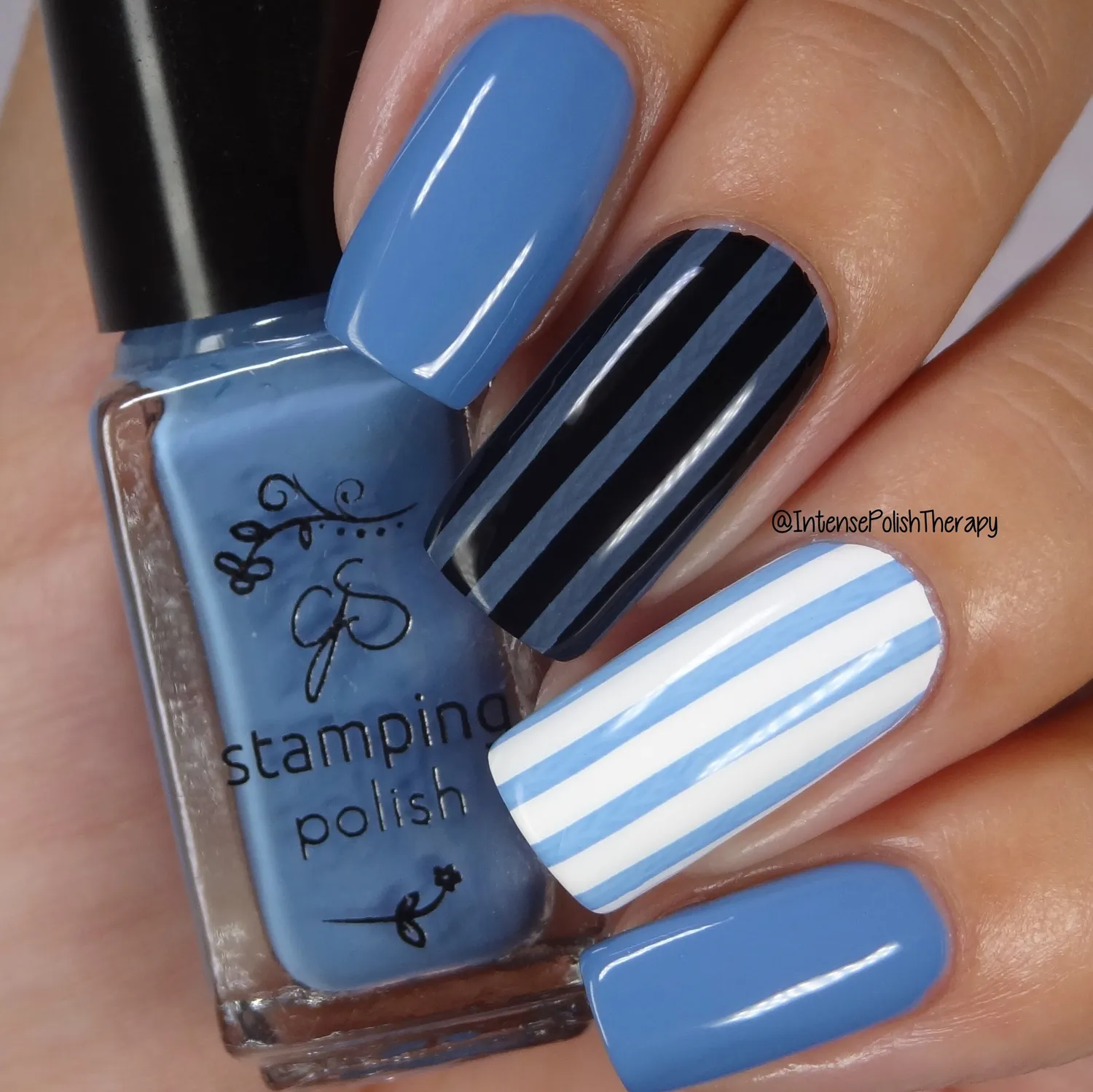 Clear Jelly Stamper 80 Vintage Denim stampinglak blå 5 ml