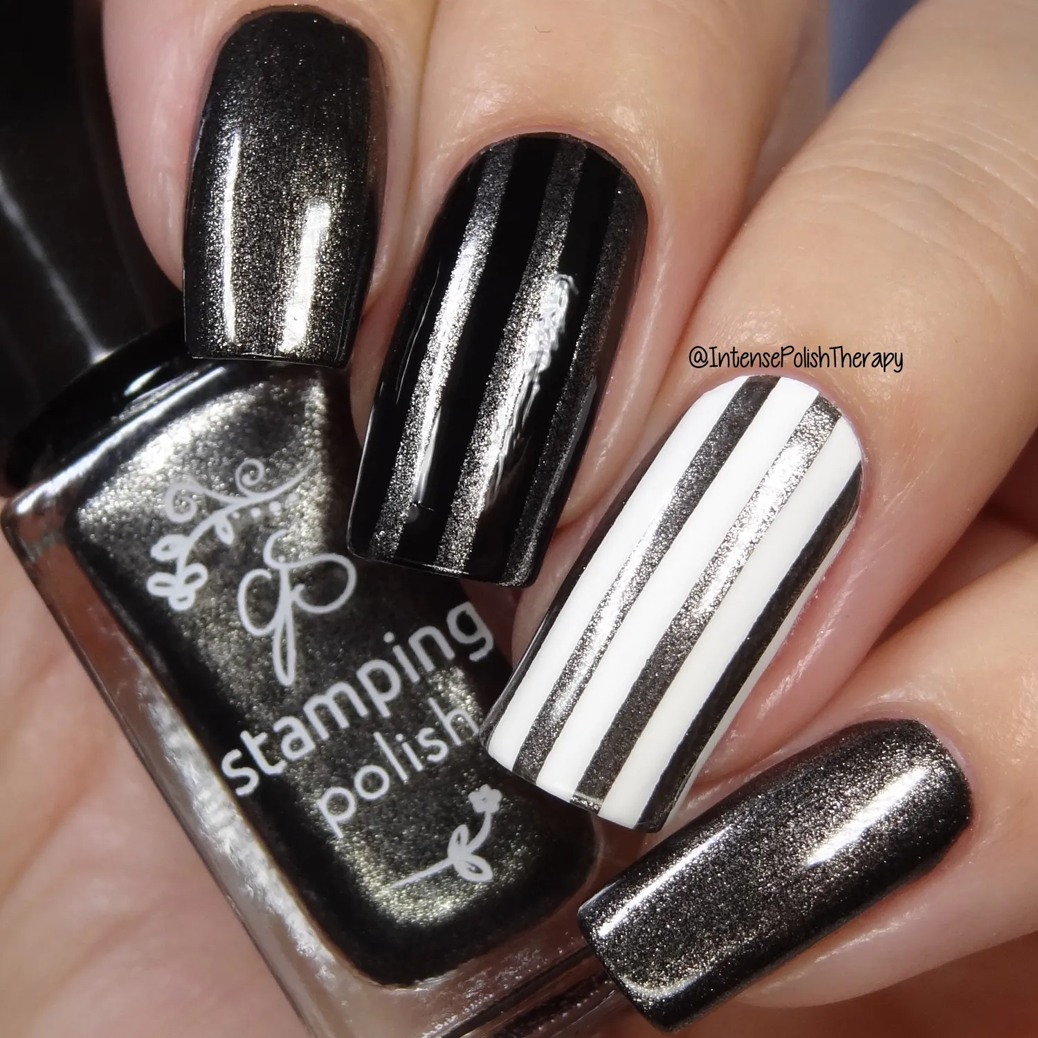 Clear Jelly Stamper 92 Lust in the P.M. stamping lak 5 ml sort shimmer