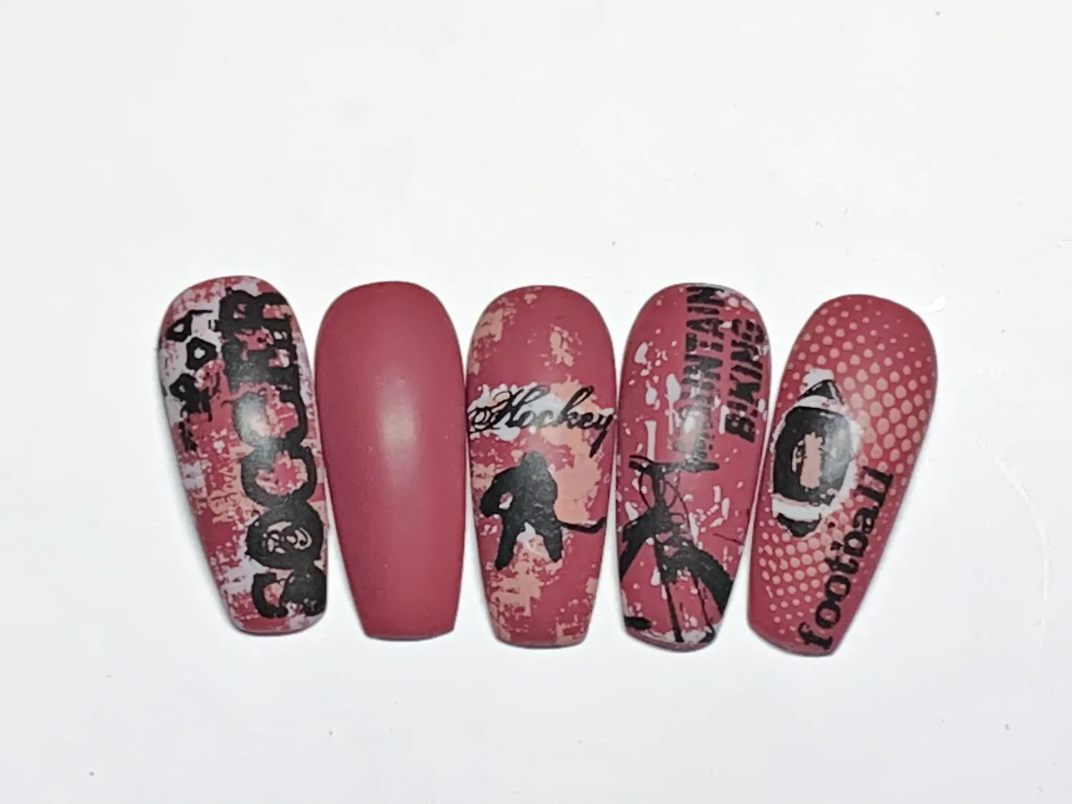 Clear Jelly Stamper Grunge CjS-203 Sports stamping plade