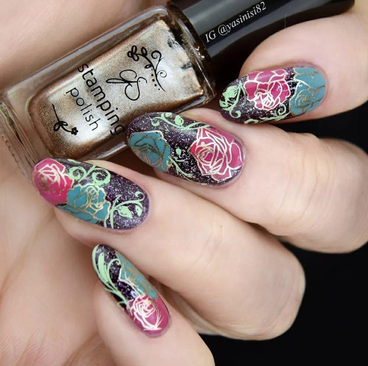 Clear Jelly Stamper CjS-92 All is Rose-y stamping plade