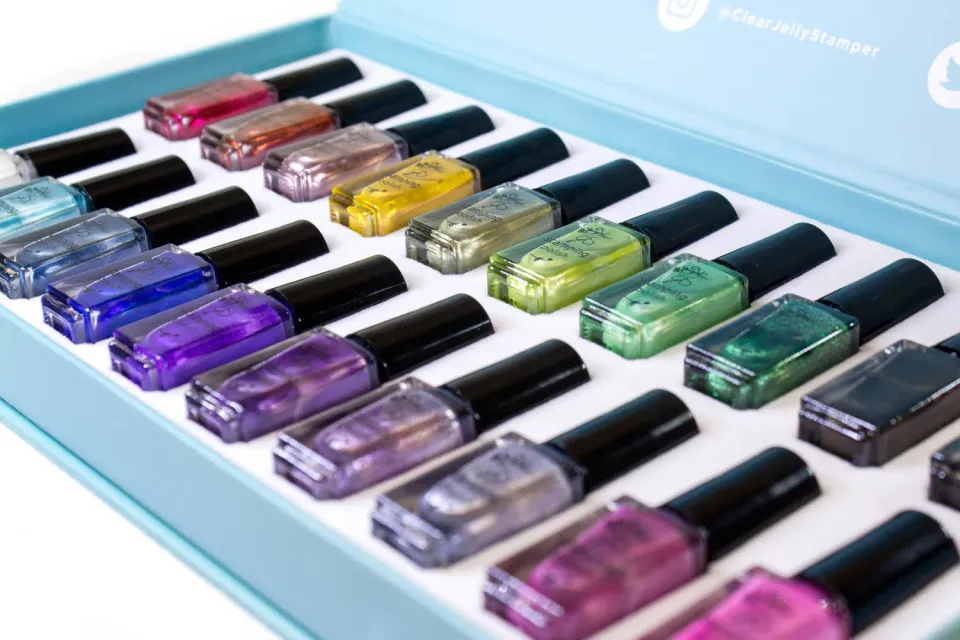 Clear Jelly Stamper Metallic Shimmer stamping lak 20 stk