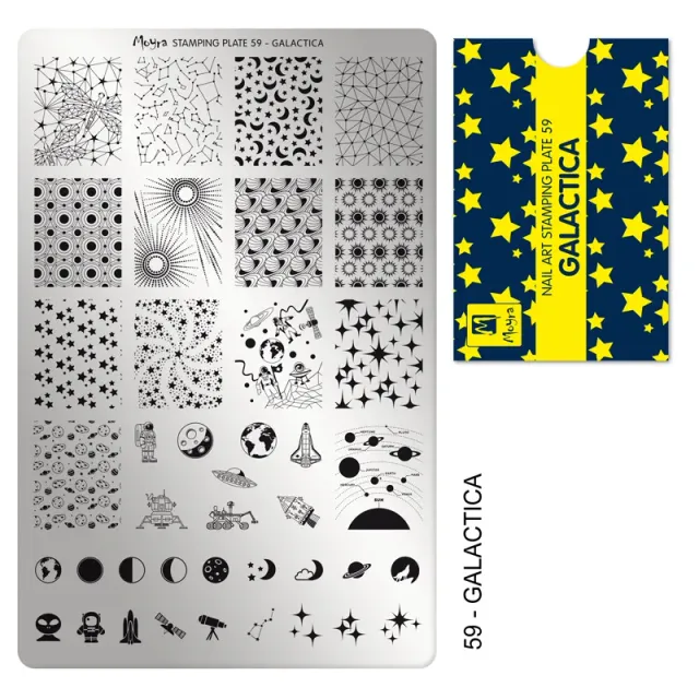 Moyra Stamping Plate 59 Galactica stempelplade