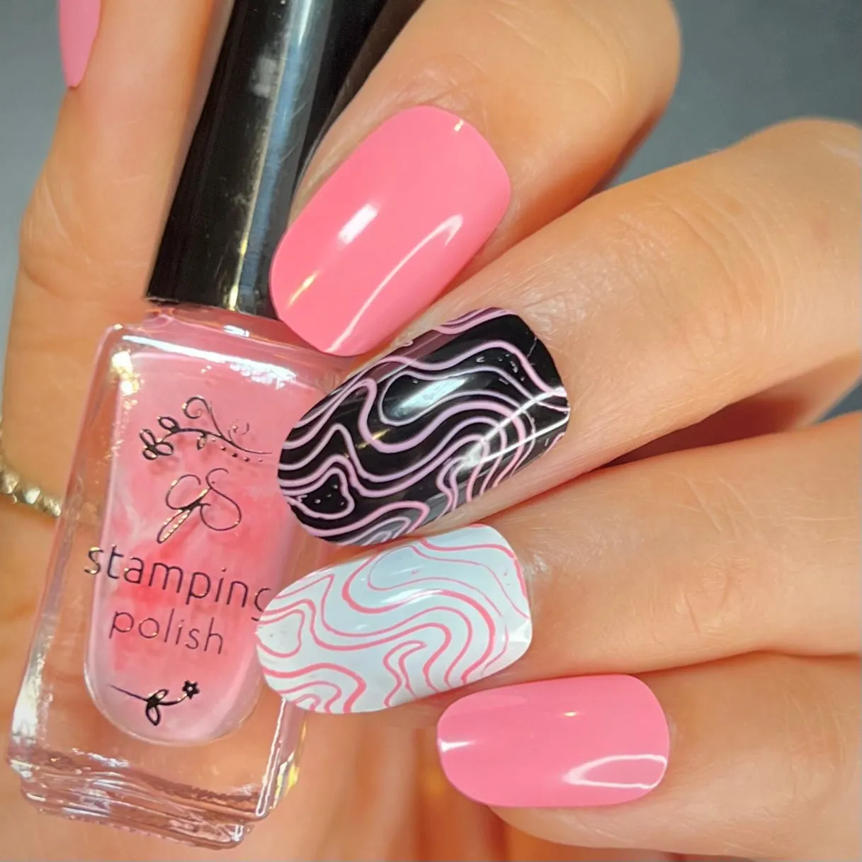 Clear Jelly Stamper 21 Bubble Pop Pink stamping lak 5 ml