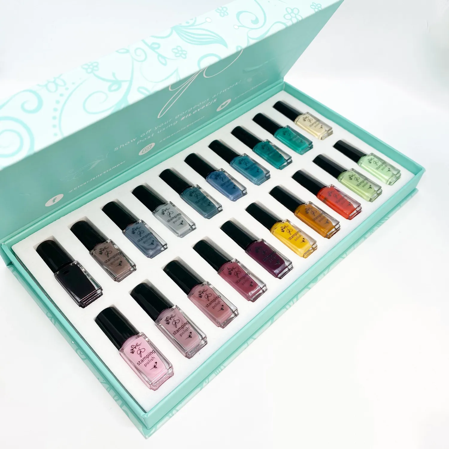 Clear Jelly Stamper Layering Part 2 stamping lak 20 farver