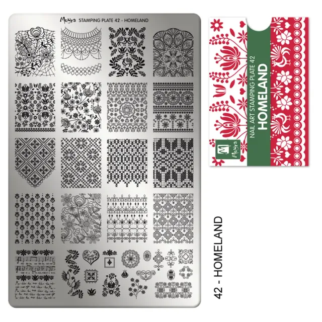 Moyra Stamping 42 Homeland plade store motiver