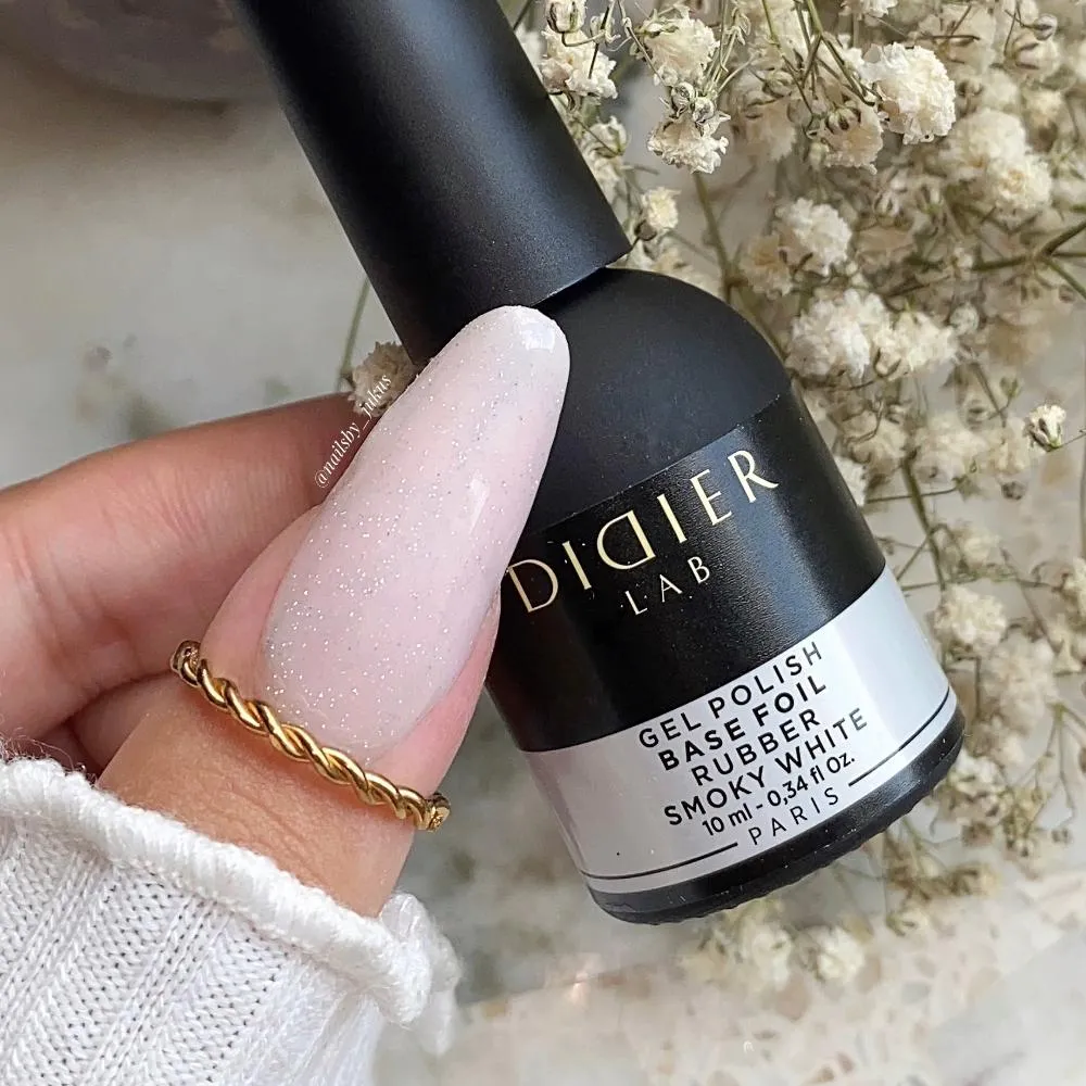Didier Lab Rubber Base Foil Smoky White base coat gellak