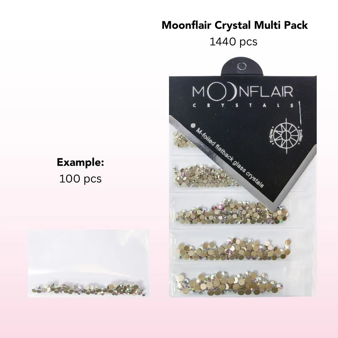 Moonflair Crystal AB neglekrystaller 1440 stk multi
